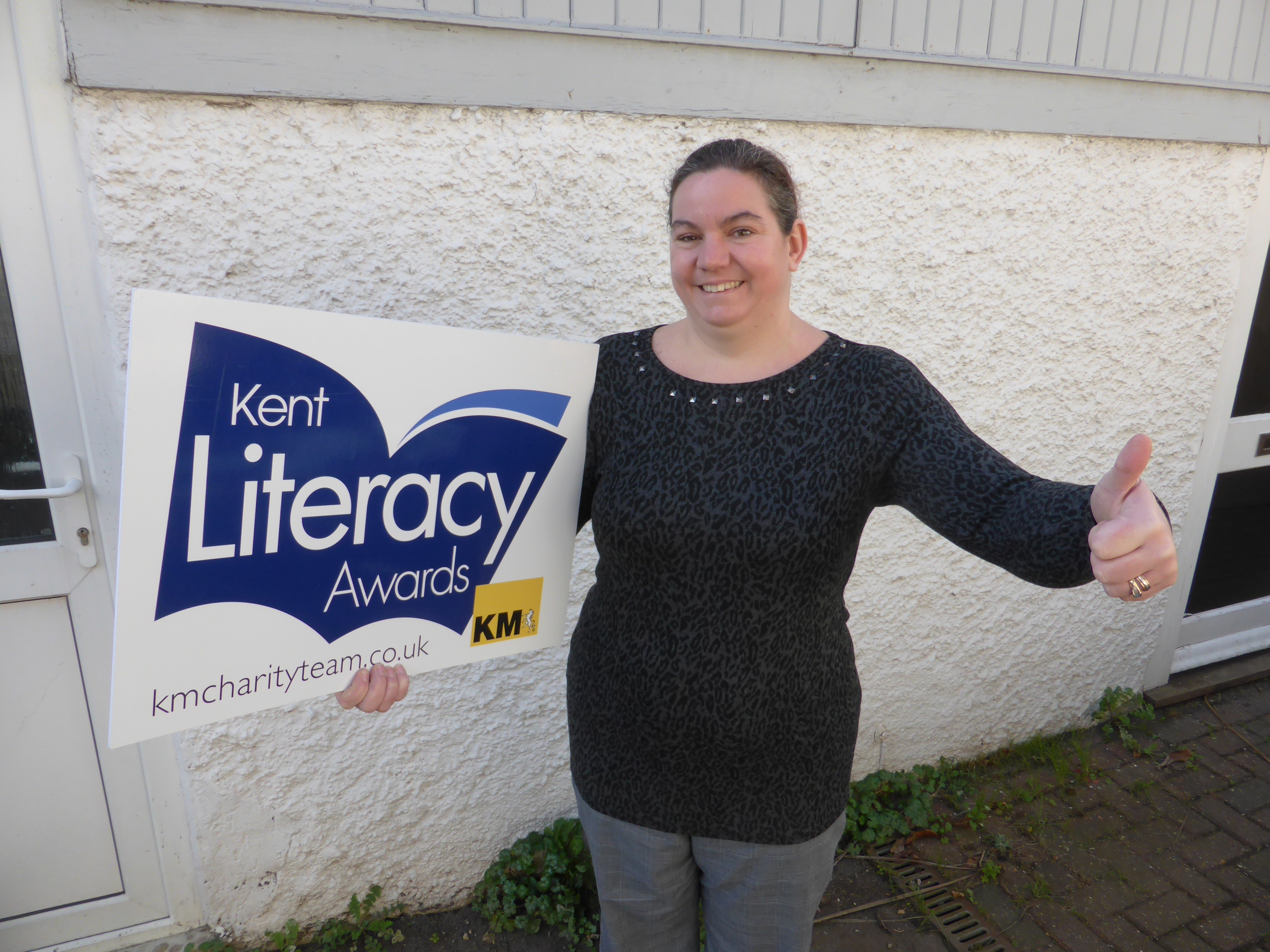 Claire Turner - editor of School News sponsors Kent Literacy Awards