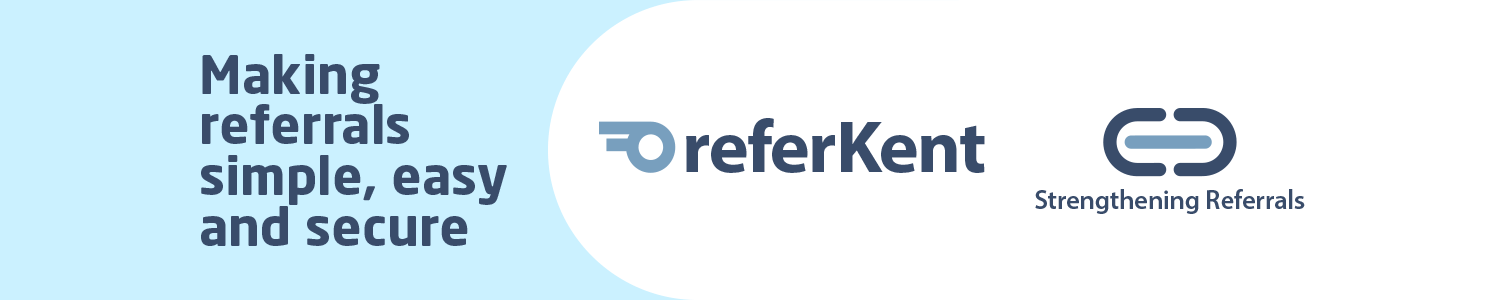 ReferKent logo - Making referrals simple, easy and secure.
